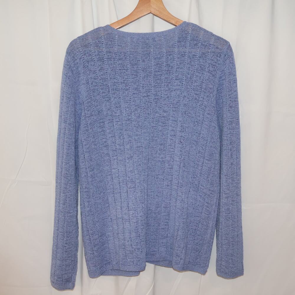 Northern Isles Lite Blue Cardigan Sweater XL, Pearl buttons, Excellent condition